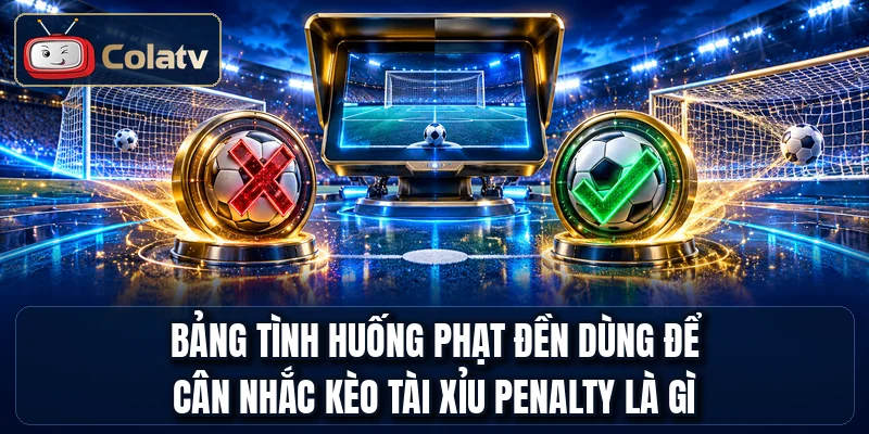 Bảng tình huống phạt đền dùng để cân nhắc kèo tài xỉu penalty là gì