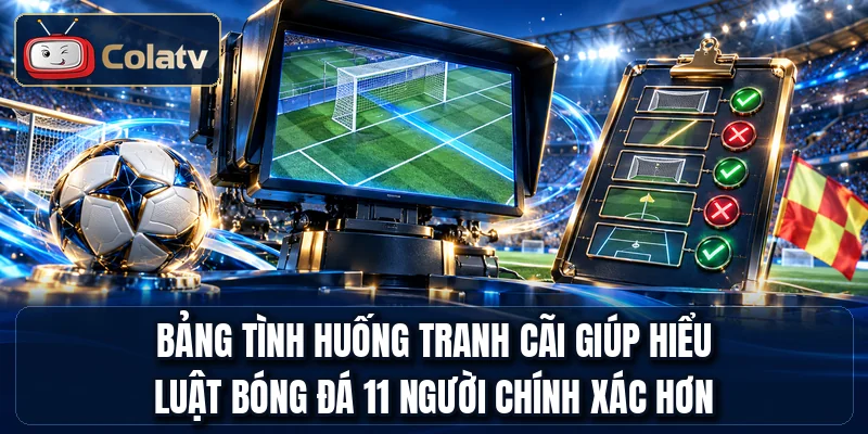 Bảng tình huống tranh cãi giúp hiểu luật bóng đá 11 người chính xác hơn