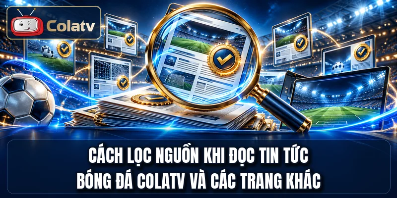 Cách lọc nguồn khi đọc tin tức bóng đá COLATV và các trang khác