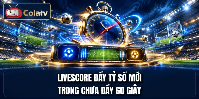 Livescore đẩy tỷ số mới trong chưa đầy 60 giây